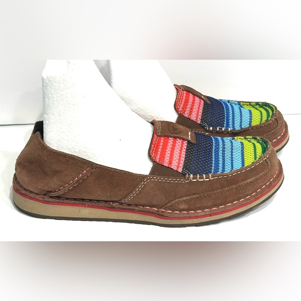 Ariat Women's Size 6.5 Cruiser Palm Serape Shoes Loafers Suede Slip Ons Rainbow - Picture 7 of 12